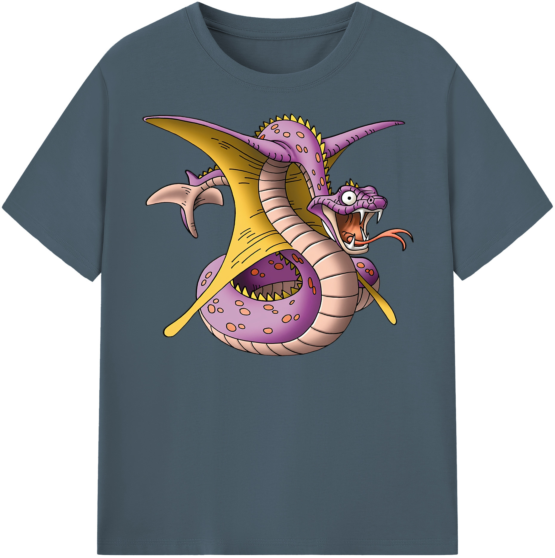 （画像用） ドラゴンクエスト Doragon Kuesuto Dragon Quest 綿100％半袖Tシャツ（フロントプリント）